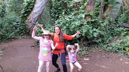 Photo of Going Native! Our two daughters going native with Michelle, our guide. They caught the island fever! , Chris M - April 2016
