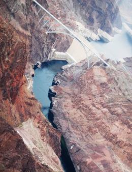 Photo of Hoover Dam and Pat Tillman Bridge We were told that this is the longest concrete bridge span in the western hemisphere. , Mark G - March 2011