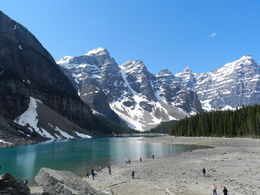 Photo of Beautiful Morraine Lake The stunning Morraine Lake, a beautiful glacial lake just outside of Lake Louise. , Amadeo P - August 2016