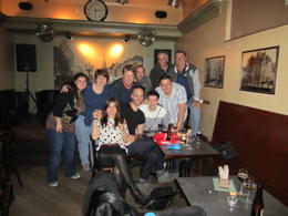 Photo of IMG_0895 Brussels beer tour, we all got along great, Ana tour guide is in the polka dots. , curlysue_316 - April 2012