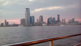 Photo of New York harbour lights cruise with circle line enjoying the sun going down aboard the boat , Victoria H - June 2016