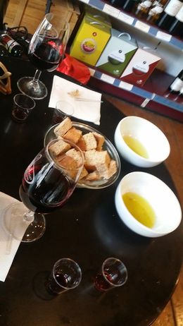 Photo of Olive Oil Wine Tasting Olive Oil and Wine Tasting, We tasted two olive oils and choice which one was to be used to make the salad dressing, , mpower_666 - August 2016