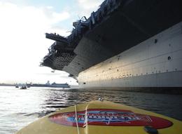 Photo of Sailing up to USS Midway When can you get this close to a Navy Aircraft Carrier by water? , Nana - December 2014