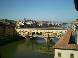 Photo of View from Uffizi Gallery Ponte Vecchio and Arno from the Uffizi Gallery, Caroline B - October 2008