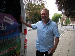 Photo of Bob Barber - London Rock Music Tour Bob the guide takes a break while we all went to take pictures of the Abbey Road crossing. , Montgomery B - October 2013