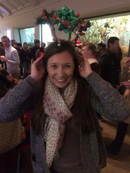 Photo of Nightlife at the Academy of Sciences Making crafts! Our homemade reindeer antlers., Cat - December 2013