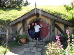 Photo of Welcome to our Hobbit Home! Part of the tour includes being able to take your picture in the doorway of one of the many picturesque Hobbit Homes used on the set of The Hobbit. I wish I could tell you that the interior ... , Bernie - February 2013