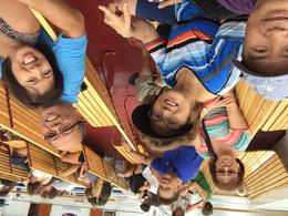 Photo of Chicago Architecture river cruise is so magnificent!!! Resty, Neth, Tina, Chino, Charlie and Gie enjoying the river tour of Chicago , Resty - September 2016
