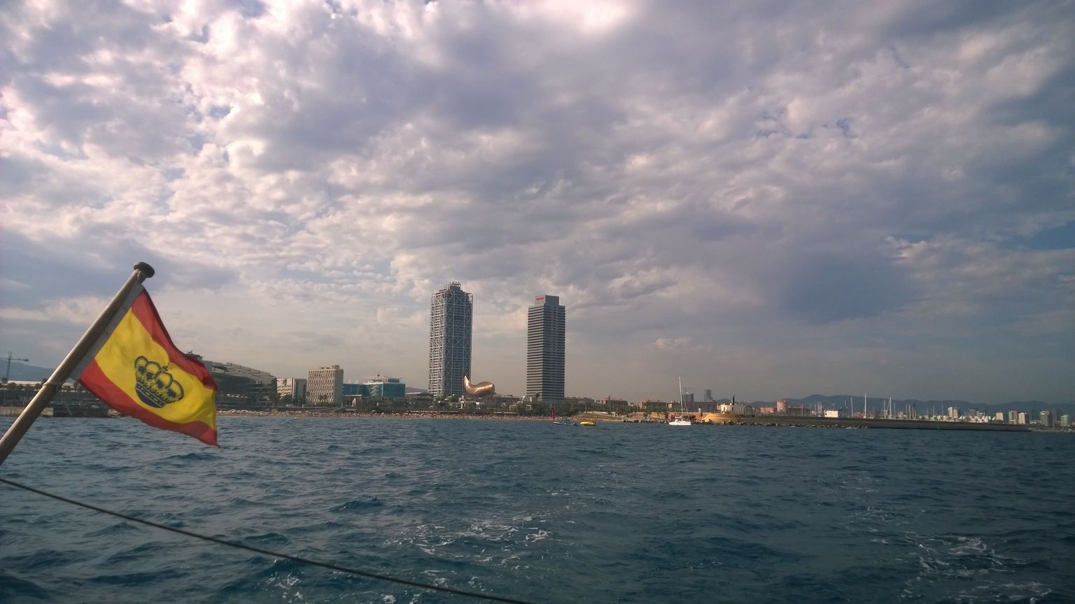 Departing from Port Olimpic