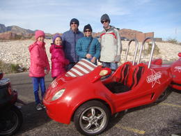 Photo of Red Rock Canyon Scooter Car Tour December 2014 Our family with one of the cars we drove - fun! , Craig S - January 2015