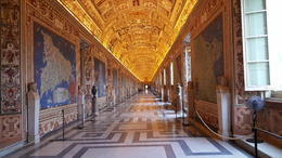 Photo of The Hall of Maps The Hall of Maps, completely empty on the way to the Sistine Chapel! , Barry P - September 2016