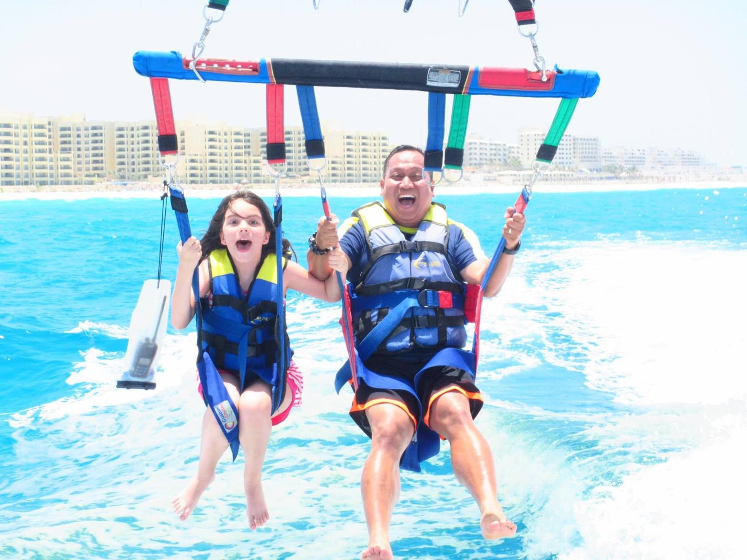 Parasailing at Cancun