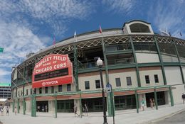 Photo of Wrigley Field This was taken on one of the excursion tours, we had a chance to get of the Trolley and take some photos. , Sanban K - August 2016
