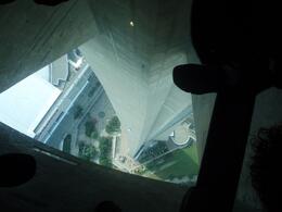 Photo of CN Tower The view from the glass floor in the CN tower, at 1122 feet, was very interesting. The overall view from the tower was great. It was cloudy during our visit so we could not see all the way to ... , Carl R - July 2009