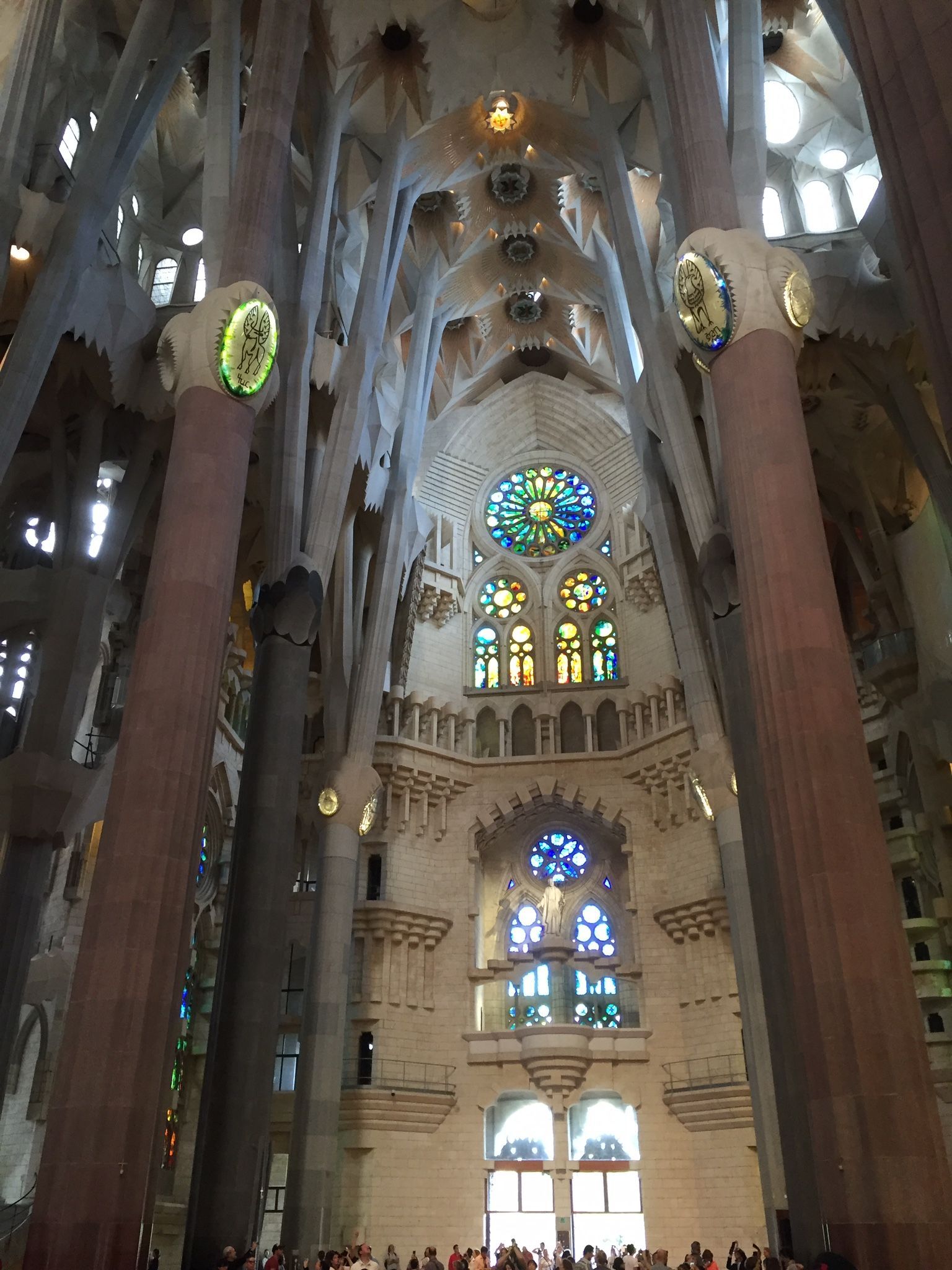 Just one of many photos of the inside of La Sagrada Famillia in Barcelona