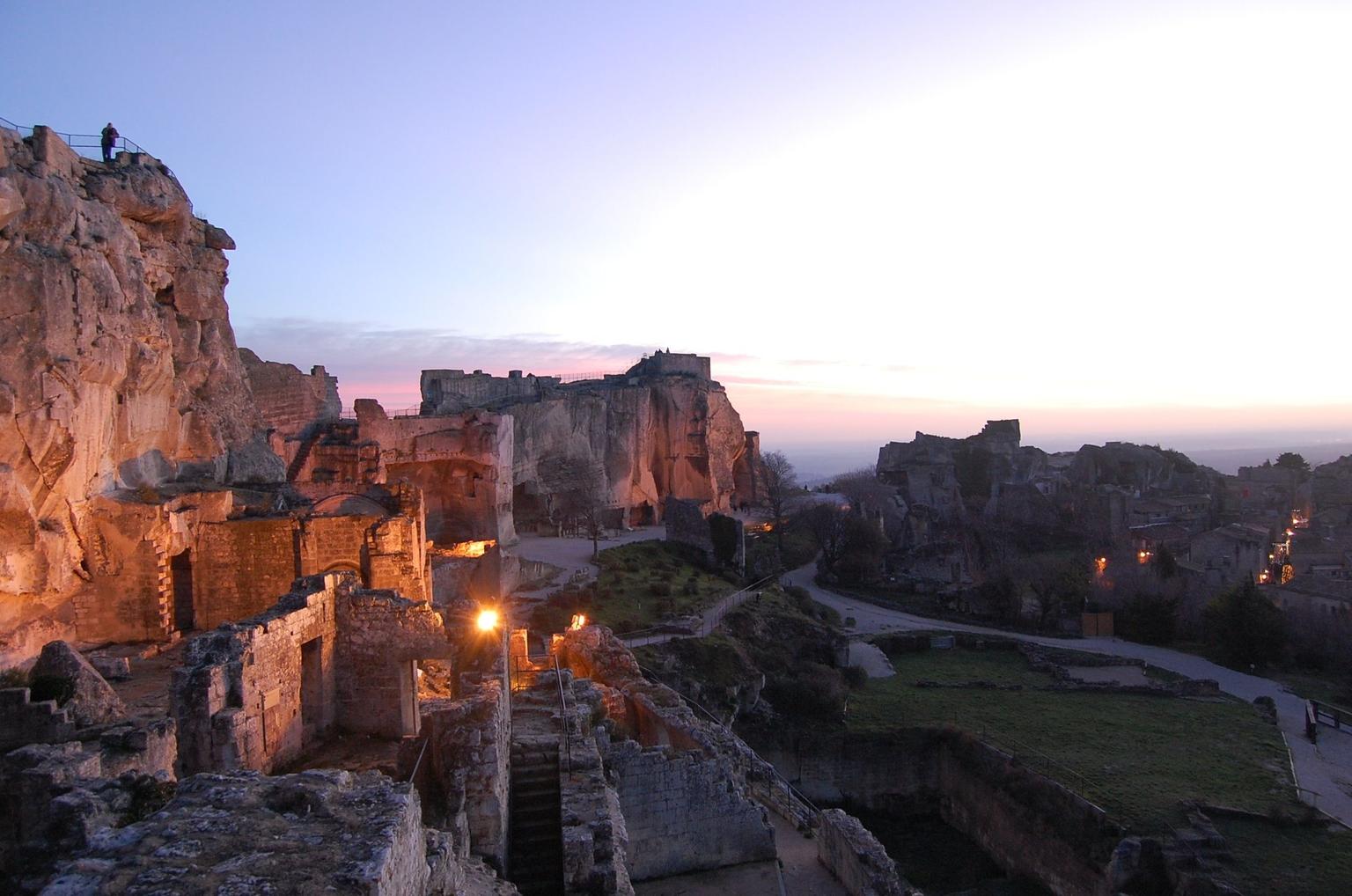 Les Baux at Sunset