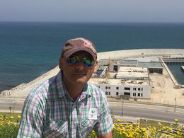 Photo of At Tangier, Morocco Wamiq with the port of Tangier, Morocco in the background , Sara S - August 2016