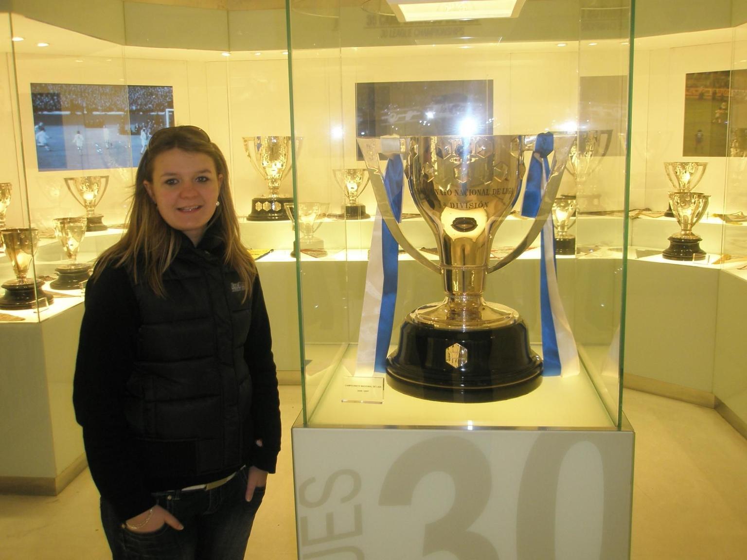 Hall of Fame at Santiago Bernabeu futbol museum