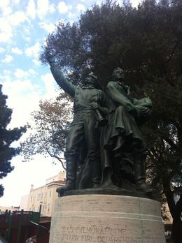 Photo of Little Italy and North Beach Walking Tour Statue commemorating volunteer firefighters in Washington Square Park., Laura All Over - December 2013