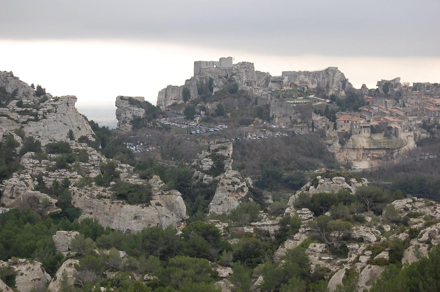 Les Baux from Far Away