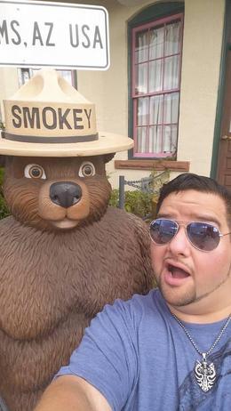 Photo of A Selfie with Smokey The Bear Grand Canyon South Rim Day Trip from Las Vegas with Optional Helicopter Tour, Gpo - September 2016