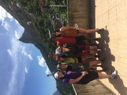 Photo of Our awesome group in the middle of the favela in our one of our guides house : who was very kind to show us the amazing view we had of Rio , Cami - April 2016
