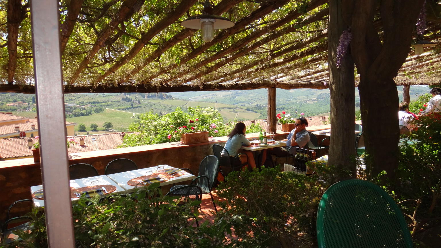 Lunch Overlooking The Tuscan Countryside