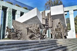 Photo of Warsaw uprising monument. This is a spectacular monument dedicated to the Warsaw uprising of 1944. , David Lally - October 2015
