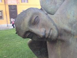 Photo of Fallen Angel sculpture I took this picture last week in the garden around the Tower of Pisa , Beatrice S - October 2014