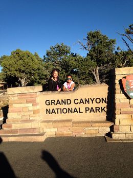 Photo of The Grand Canyon South Rim My daughter posing beside the safety railing. : , Bibs - January 2016