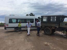 Photo of thumb_IMG_4461_1024 van and off-road vehicle needed after rains made the last 3 KMs too muddy for the van , Harold P - December 2015