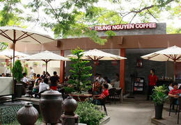 Photo of Vietnamese Coffee Visited Trung Nguyen Garden Coffee, the famous coffee shop in Ho Chi Minh City , Rosi Shuter - January 2015