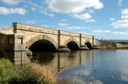 Photo of Convict-built bridge on - 1836 (near Hobart) Convict-built bridge (1836), Ross, Tasmania, Australia - October 2011