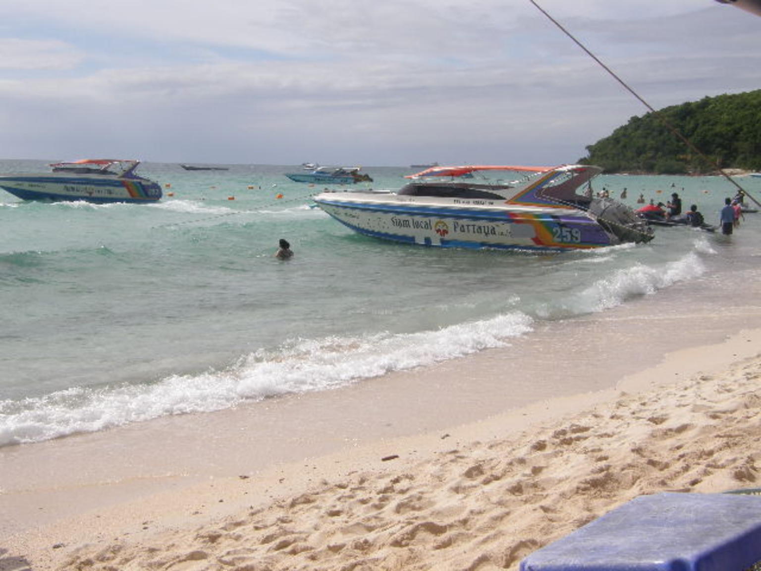 Speedboat at Coral Island