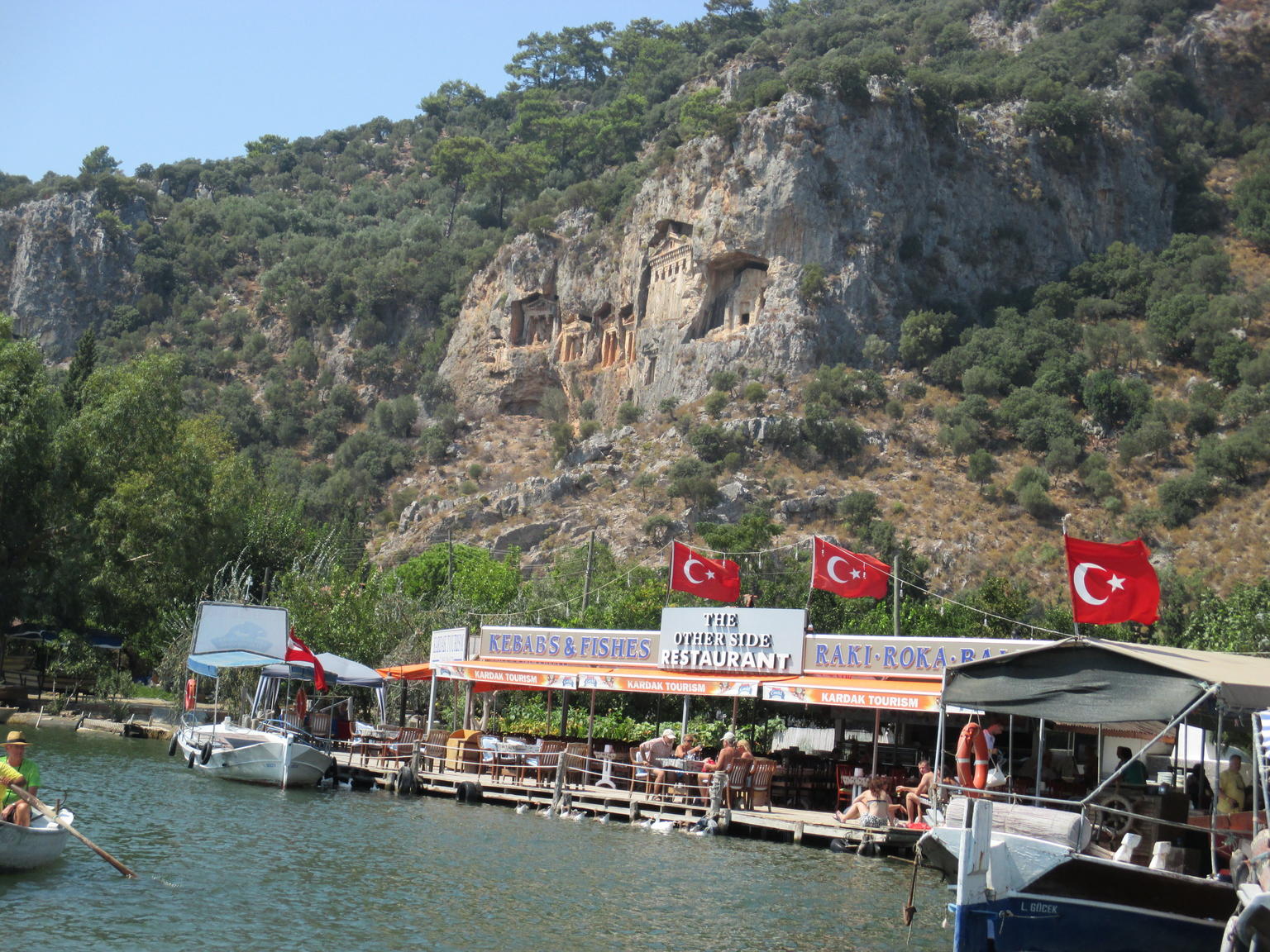 ruins on day trip to Dalyan