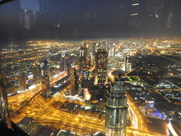 Photo of Dubai coming alive! View of Dubai as the lights from the buildings around us light up the night. , Nana - July 2016