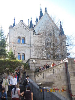Photo of Royal Castle of Neuschwanstein Taken form the main entrance while we waited for our turn entering the castle , Juni - November 2012