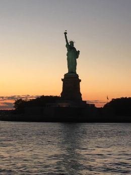 Photo of Statue of Liberty at sunset Beautiful view of the Statue of Liberty on the sunset boat tour. , Jennifer L - August 2016