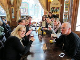 Photo of The family This was our group for the night at Cafe Lombard drinking the holy Westvleteren 12. , ashtothexo - April 2013
