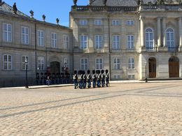 Photo of Changing of Guard at Amalienborg Palace We went to see the Museum which housed the Royal collection and got treated to a show while we were there. The changing of the Guard happens at noon. , Bethany M - June 2015