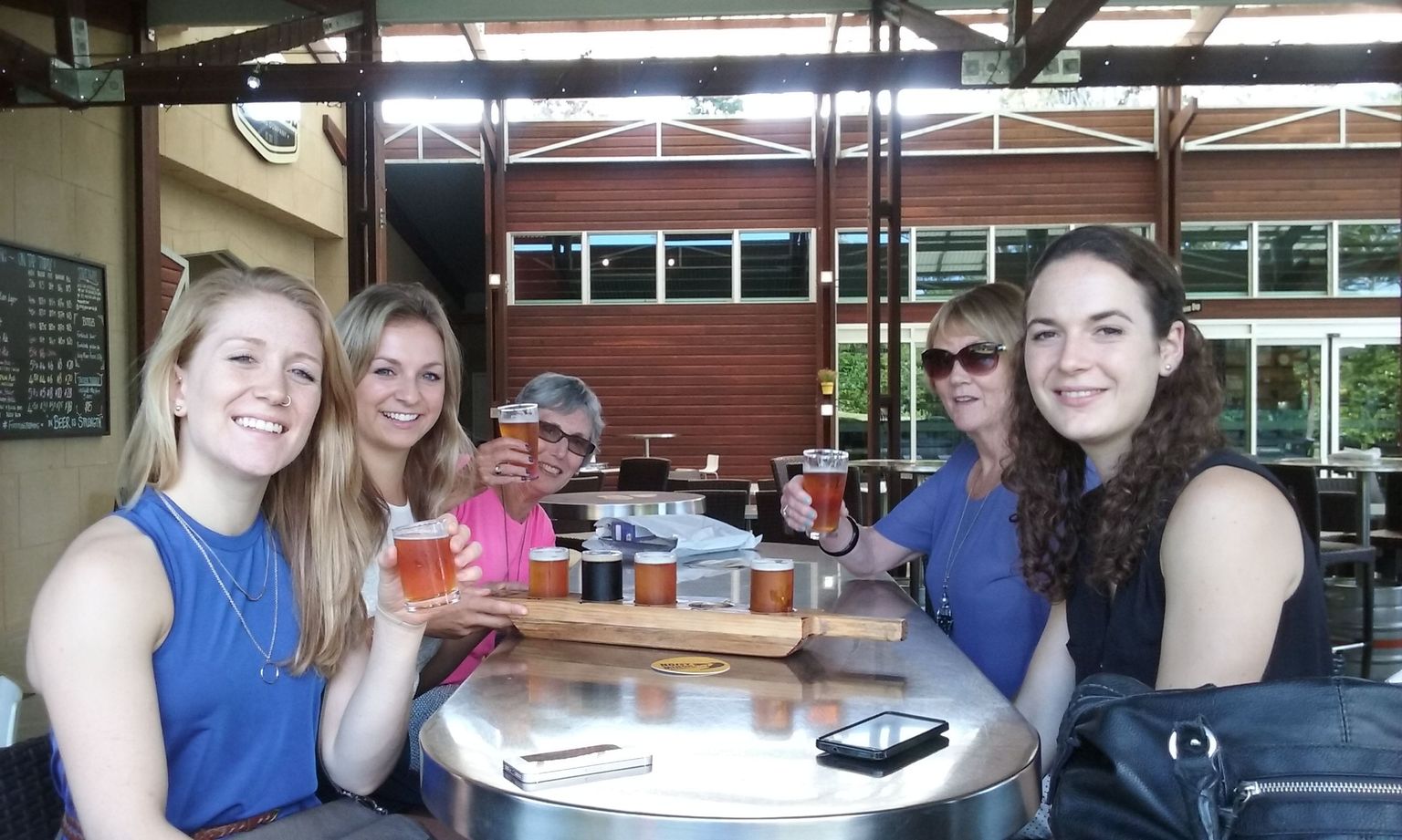 The end of a perfect day at the brewery