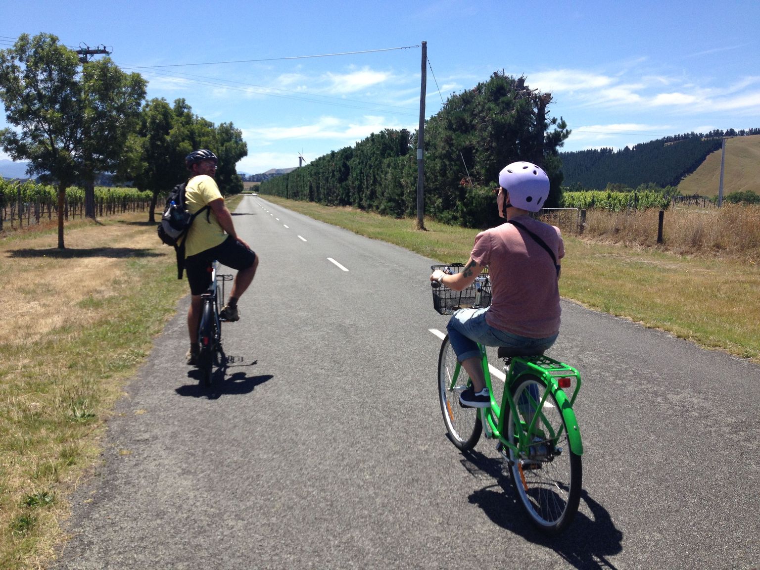 Cycling to Olivo