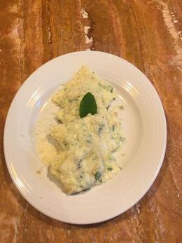 Photo of Finished Ravioli dish Finished ravioli dish- creamy sauce made from the extra ravioli filling! , Debra M - September 2016