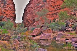 Photo of Simpsons Gap Early morning at Simpsons Gap one of our first stops for the day. So peaceful and serene , Robin D - August 2016