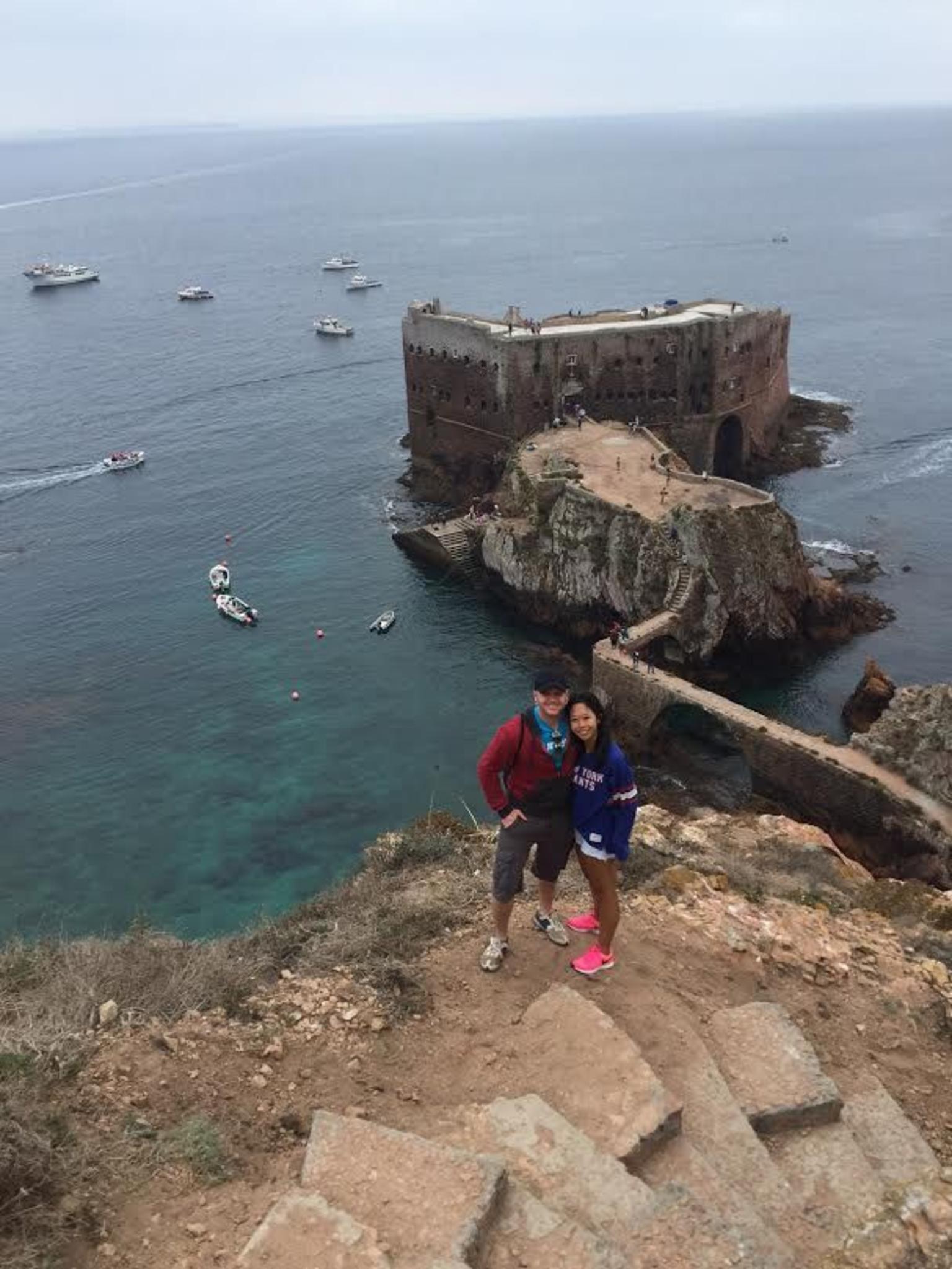 The historic fortress located on the island.