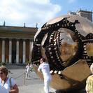 A modern piece of work inside the walls of the Vatican depicting the world. - Photo by: David F, Bermuda