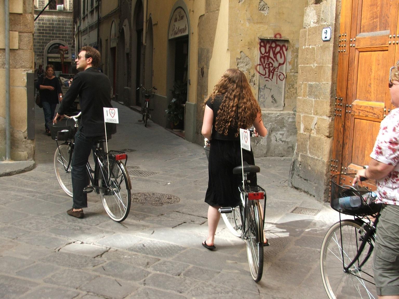 Riding a bike in Florence was beautiful
