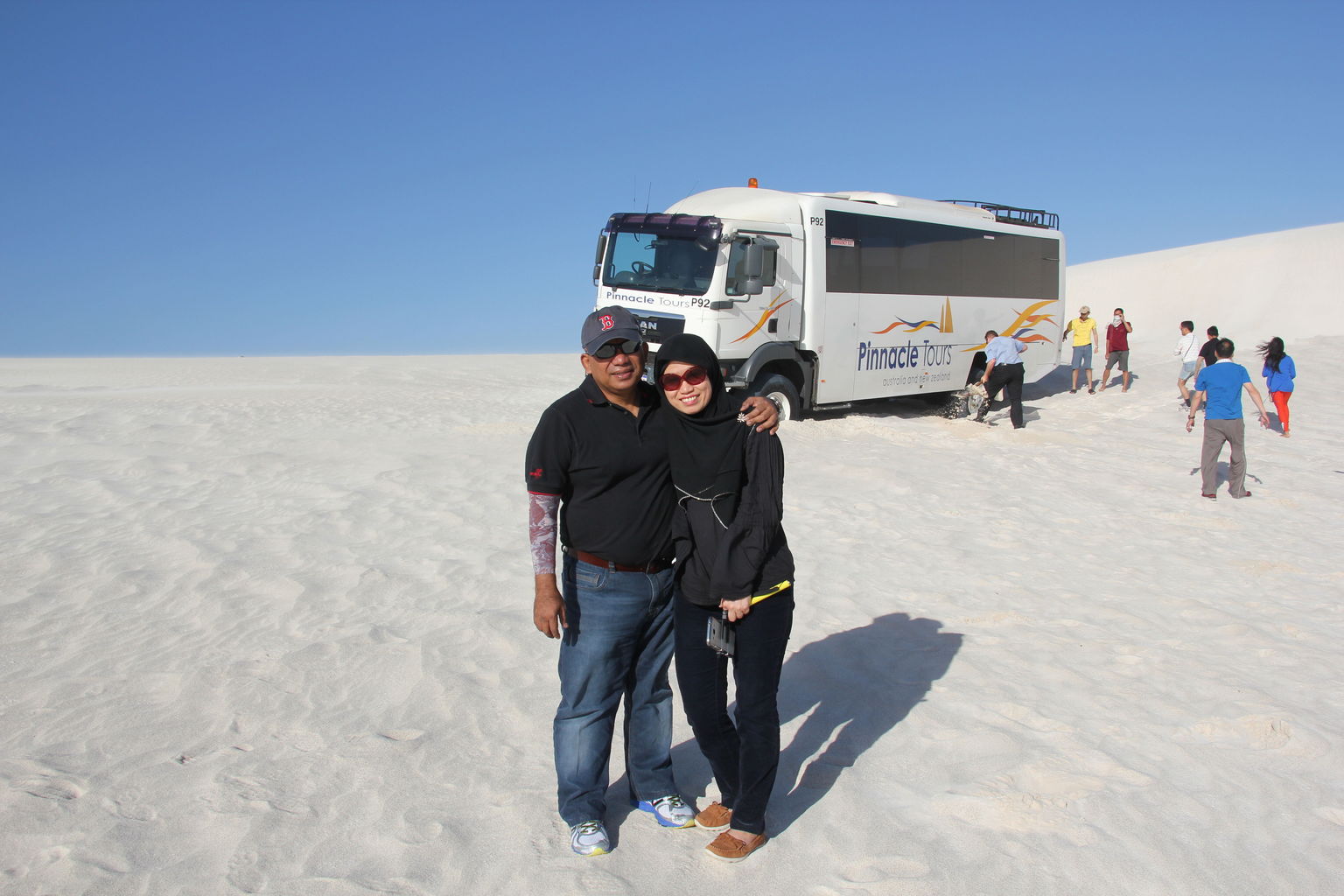 4WD at Lancelin sand dunes desert