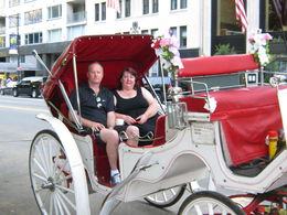Photo of Horse and Carriage Ride Central Park My husband Stewart and myself setting off on our horse and carriage ride round Central Park , Lynne M - September 2015