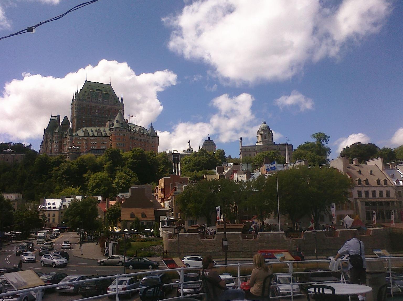 View of Quebec City from tour boat